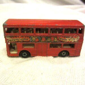 RARE VTG 1972 MATCHBOX SUPER FAST SERIES, "THE LONDONER" DOUBLE DECKER BUS